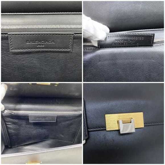BALENCIAGA 2-Way Leather Cartable Bag Black 330888 - Picture 11 of 11